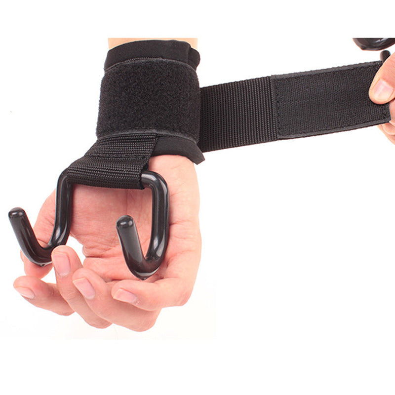 Fitness Weightlifting Gloves with Wrist Support Pull-Up Hook, Bar Training Equipment, Strength Training