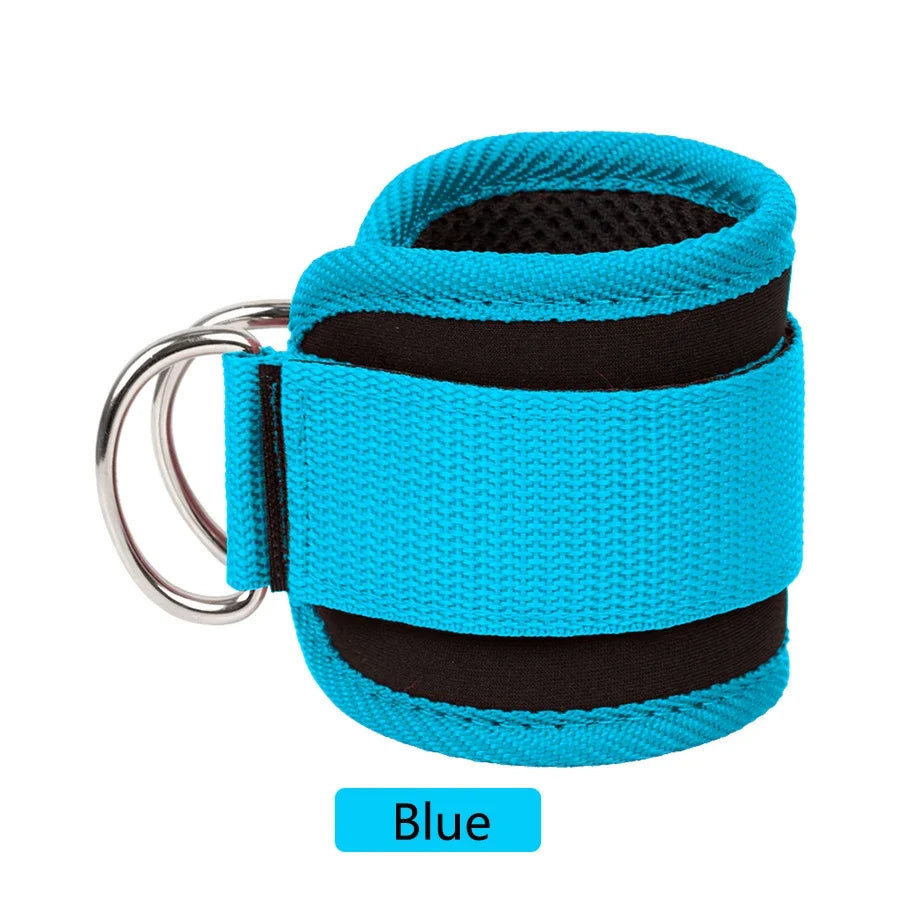 Fitness Ankle Straps Adjustable D-Ring Support Cuffs Gym Leg Excercises Training Workouts Sports Fit Guard Safety Abductors