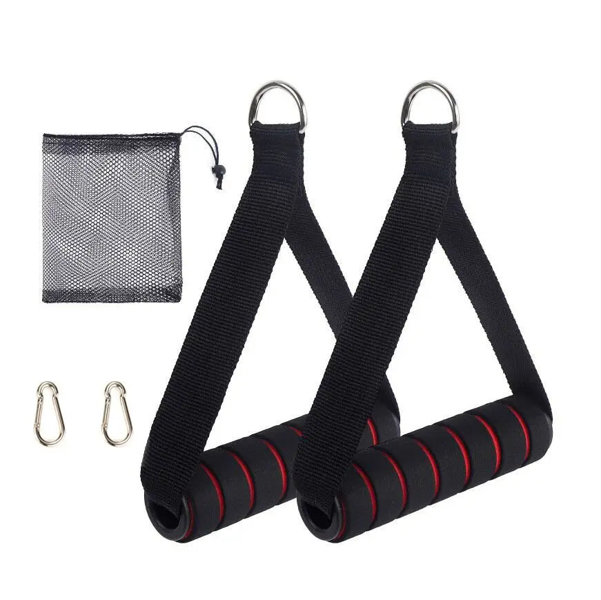 Resistance Bands Handle Bar Attachment Station Fitness Pulley Strap Exercise Home Gym Training Accessories Workout Equipments