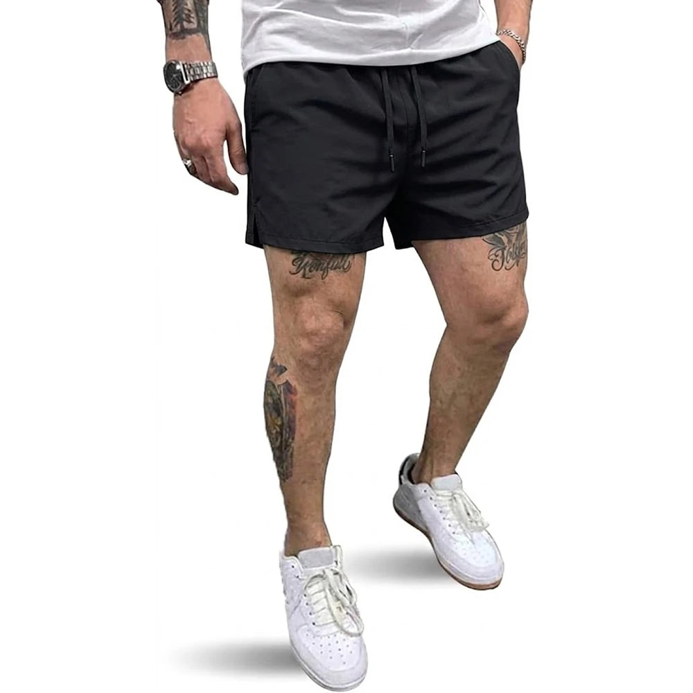 Summer Outdoor Men's Sport Shorts Workout Shorts Quick Dry Athletic Casual Pants Running Shorts with Pockets Gym Beach Pants