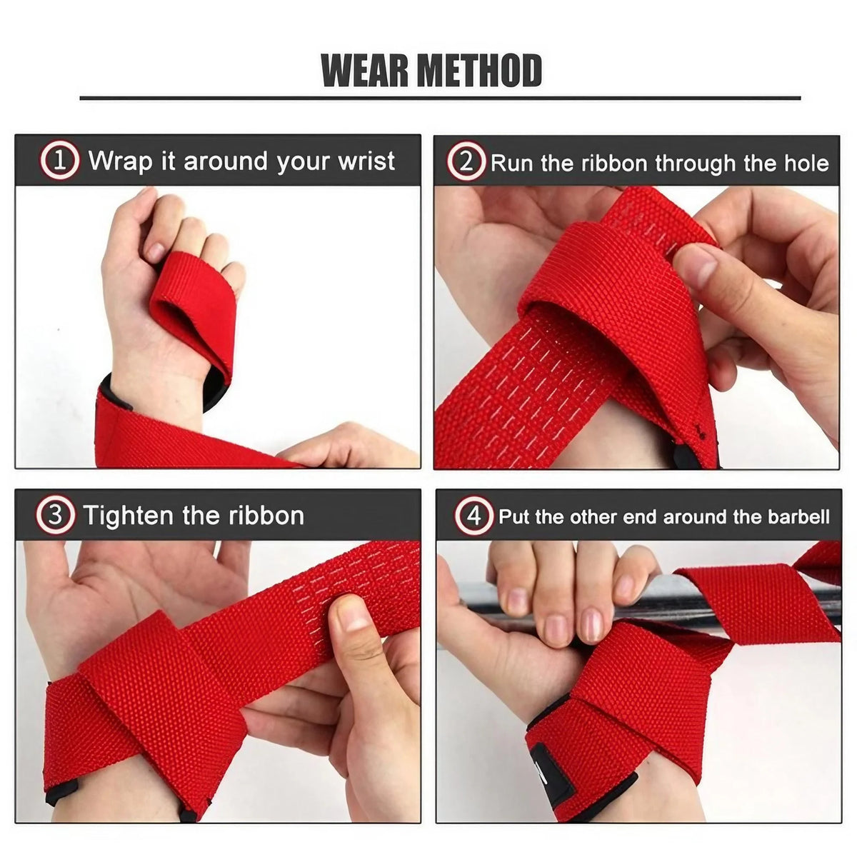 Lifting Straps Wrist Support Weightlifting Grips With 5MM Neoprene Padded Anti-Slip Silicone Heavy Duty Webbing Gym Accessories Deadlift Straps Fitness Equipment For Men Women Strength Training Bodybuilding Powerlifting Wrist