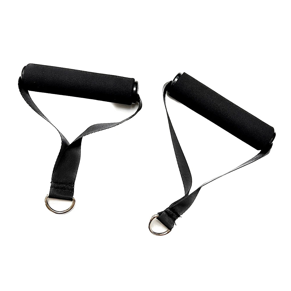 Resistance Bands Handle Bar Attachment Station Fitness Pulley Strap Exercise Home Gym Training Accessories Workout Equipments