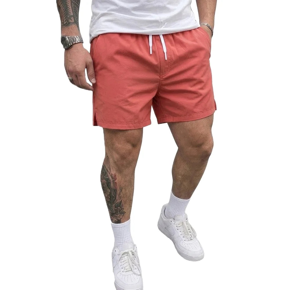 Summer Outdoor Men's Sport Shorts Workout Shorts Quick Dry Athletic Casual Pants Running Shorts with Pockets Gym Beach Pants