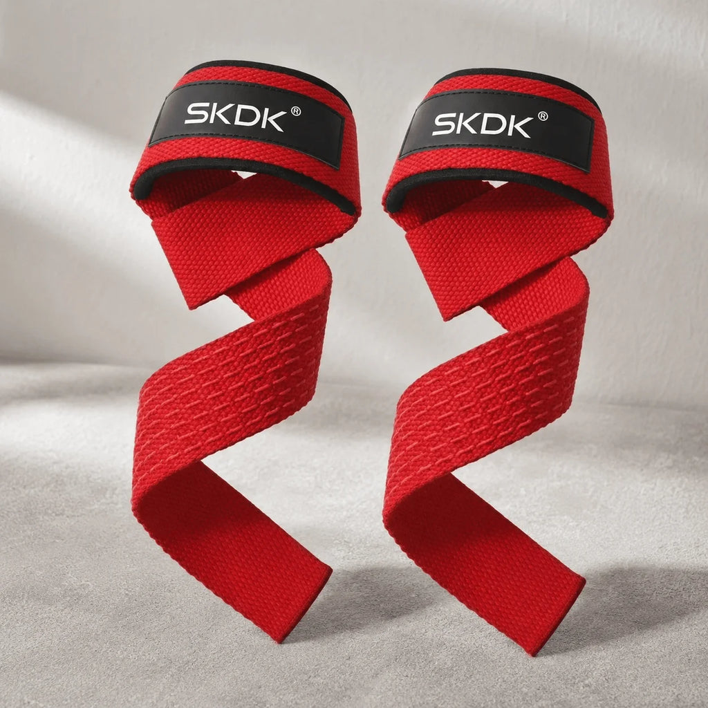 Lifting Straps Wrist Support Weightlifting Grips With 5MM Neoprene Padded Anti-Slip Silicone Heavy Duty Webbing Gym Accessories Deadlift Straps Fitness Equipment For Men Women Strength Training Bodybuilding Powerlifting Wrist