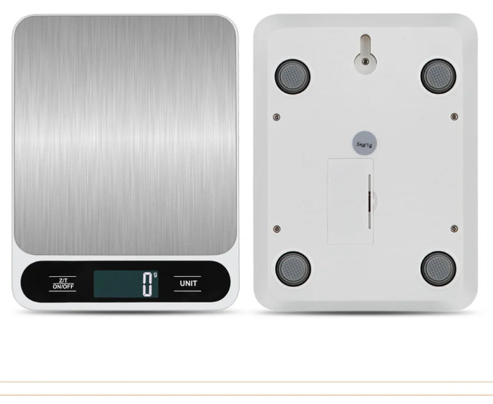 Digital Food Scale 10kg 1g Electronic Kitchen Baking Weight Scales Stainless Steel 5kg 1g Gram Ounces