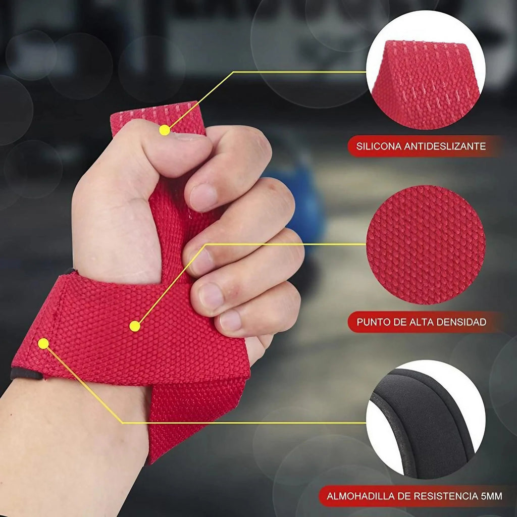 Lifting Straps Wrist Support Weightlifting Grips With 5MM Neoprene Padded Anti-Slip Silicone Heavy Duty Webbing Gym Accessories Deadlift Straps Fitness Equipment For Men Women Strength Training Bodybuilding Powerlifting Wrist